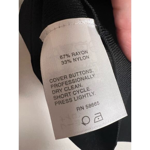 Classiques Entier Black Knit Embellished Button Cardigan Sweater Size M - Picture 5 of 6